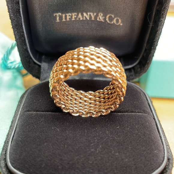 Tiffany & Co Rubedo Sommerset Mesh Ring - Size 5 - Picture 5 of 10